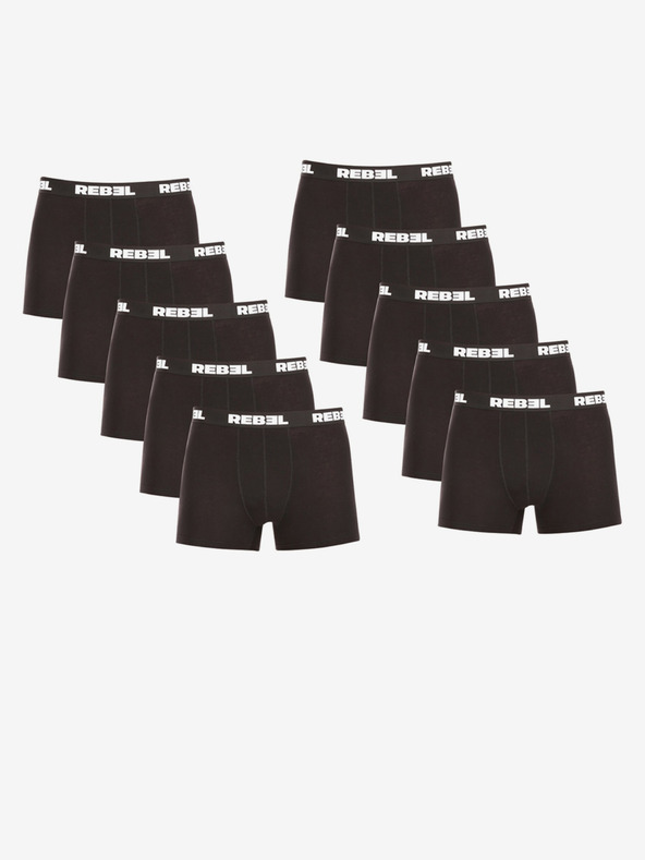 Nedeto Rebel Boxeri 10 buc Negru