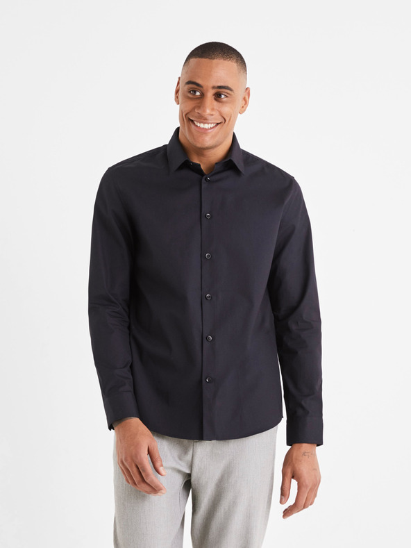 Celio Varegu Cămașă Negru