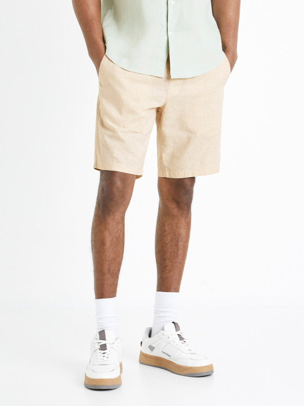 Celio Dolincobm Pantaloni scurți Bej