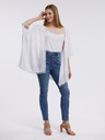 Orsay Cardigan alb de damă cu dantelă ORSAY