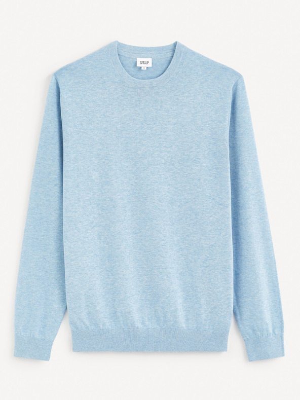Celio Decoton Pulover Albastru