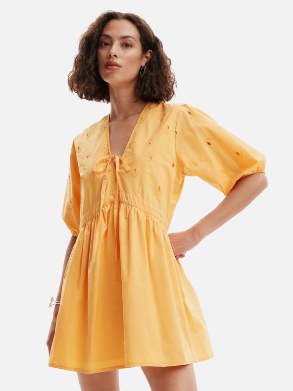 Desigual Lombard Rochie Portocaliu