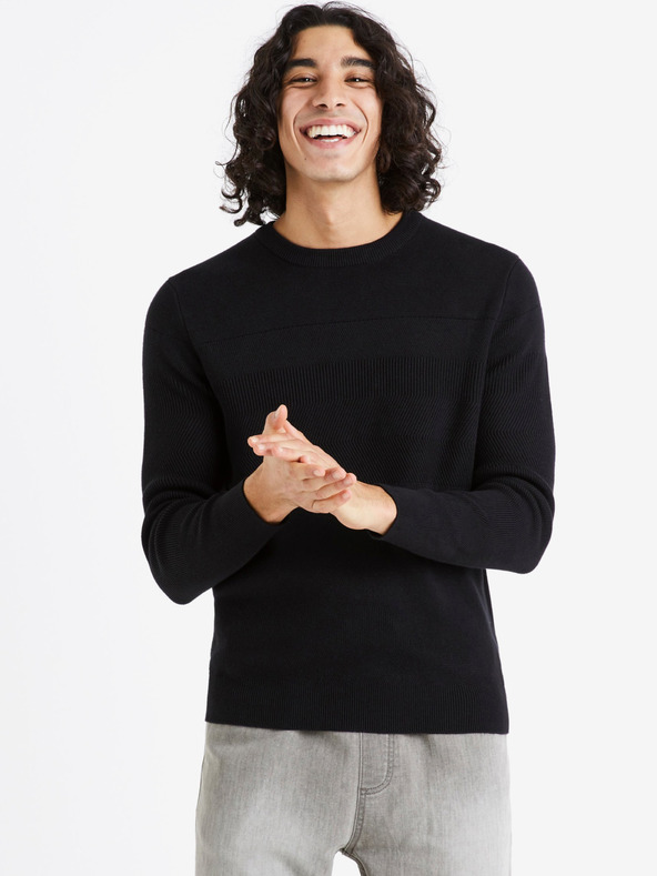 Celio Defields Pulover Negru