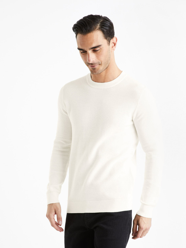Celio Bepic Pulover Alb