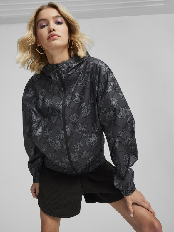 Puma Blossom Aop Windbreaker Jachetă Gri