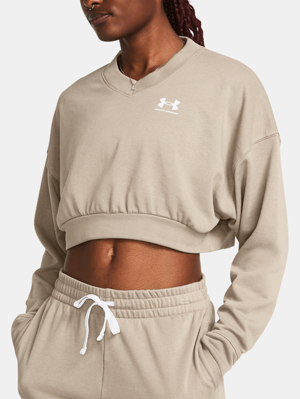 Under Armour UA Rival Terry OS Crop Crw Hanorac Maro
