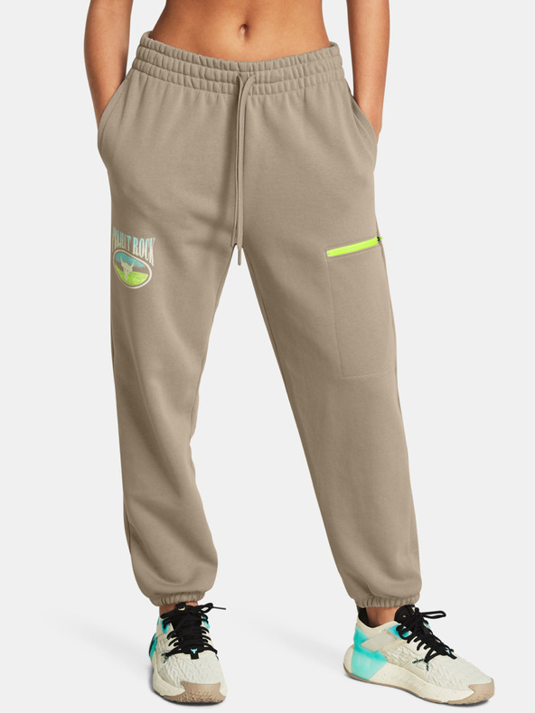 Under Armour Project Rock HW Terry Pantaloni de trening Maro