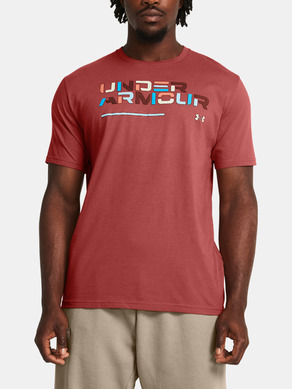 Under Armour UA Colorblock Wordmark SS Tricou