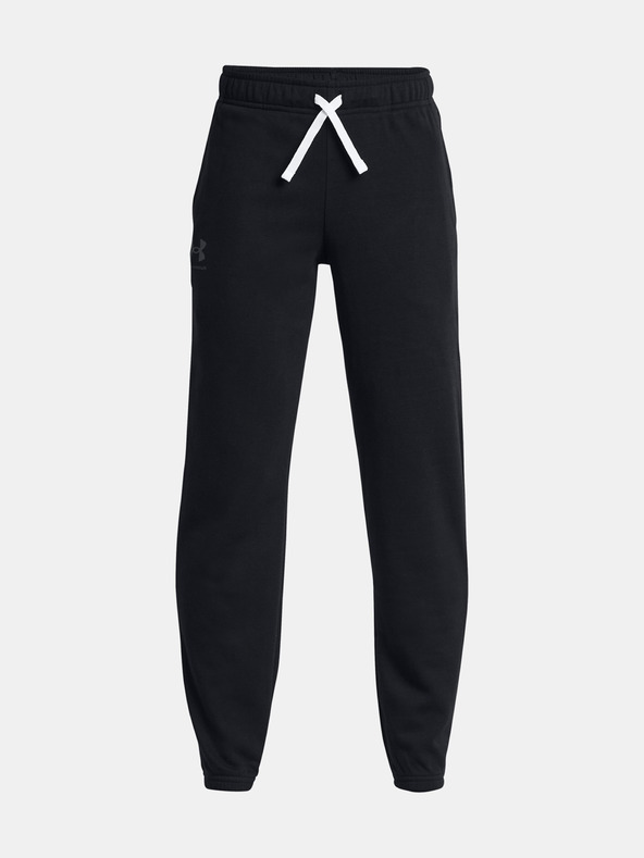 Under Armour UA Boys Rival Terry Pantaloni de trening pentru copii Negru