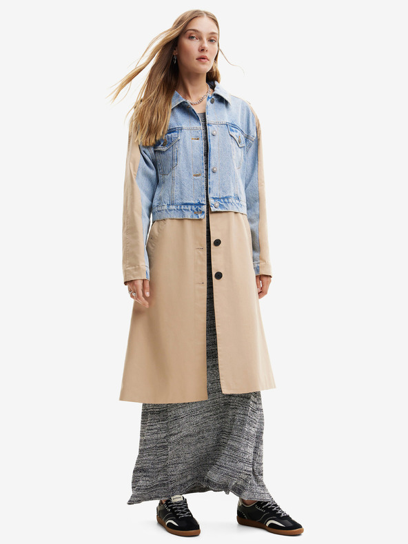 Desigual Shorlock Palton Bej