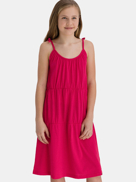 Sam 73 Rochie cu bretele pentru fete roz SAM 73