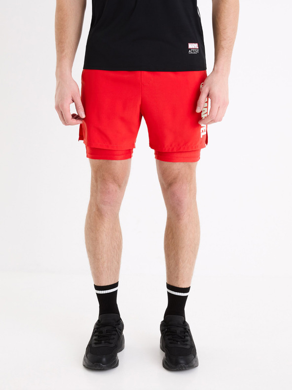 Celio Marvel - Iron Man Pantaloni scurți Roșu