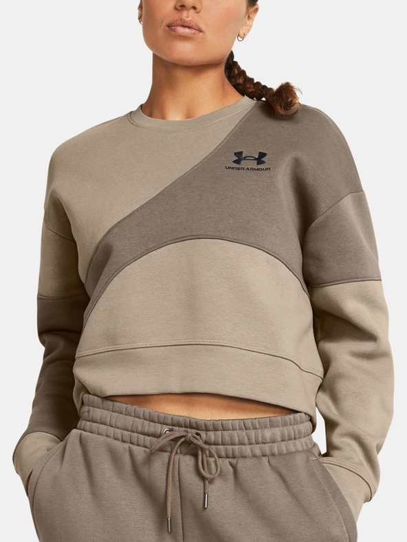 Under Armour Essential Fleece Crop Crew Hanorac Maro