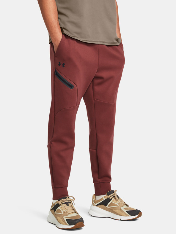 Under Armour UA Unstoppable Flc Pantaloni de trening Roșu