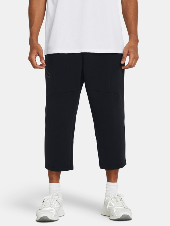 Under Armour Unstoppable Flc Baggy Crop Pantaloni Negru
