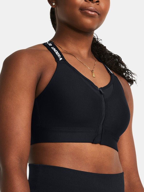 Under Armour UA Infinity High Zip 2.0 Sport Sutien Negru