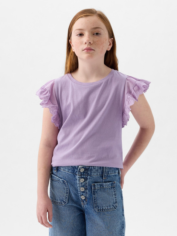 GAP Tricou model cu volane pentru copii GAP
