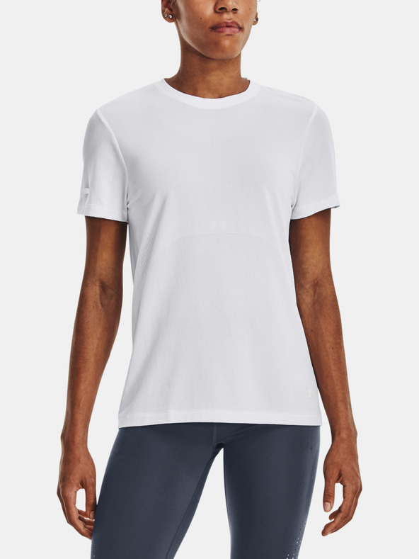 Under Armour UA Seamless Stride SS Tricou Alb