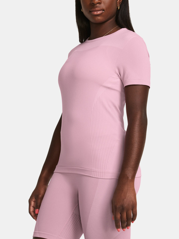 Under Armour Vanish Elite Seamless SS Tricou Roz