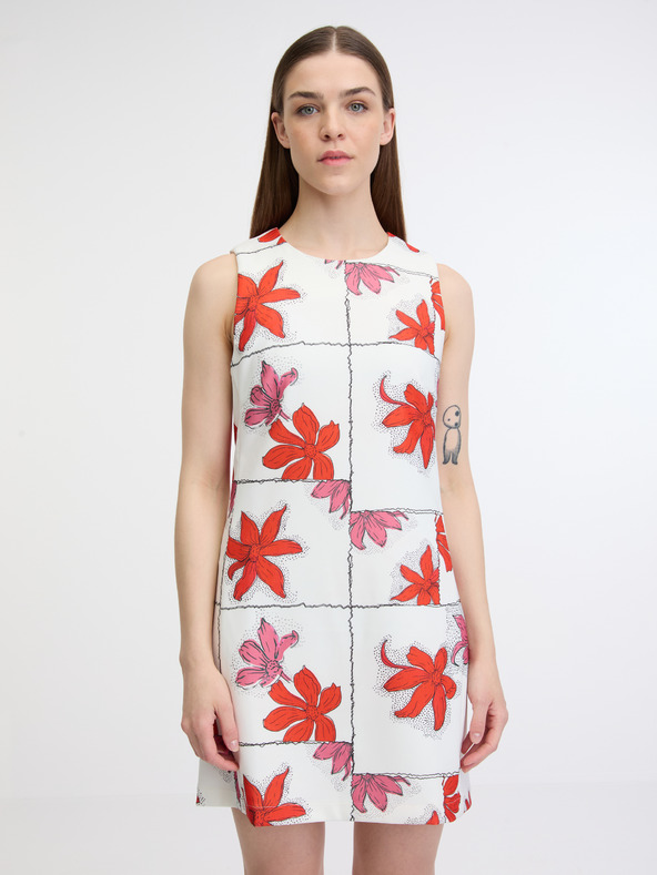 Desigual Houston Rochie Alb