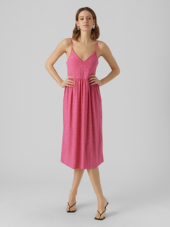 Vero Moda Rochie roz cu model pentru femei VERO MODA Camil