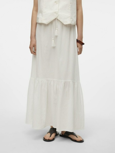 Vero Moda Fustă maxi albă pentru femei Vero Moda Pretty