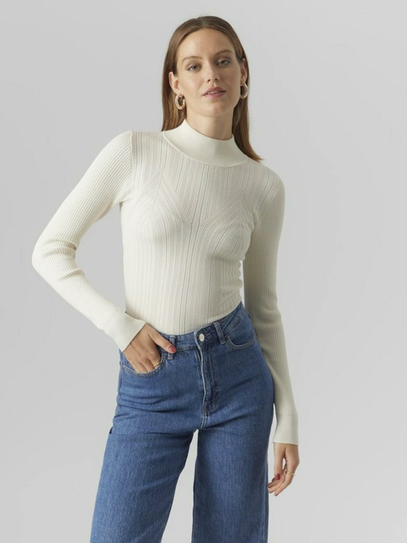 Vero Moda Pulover Alb