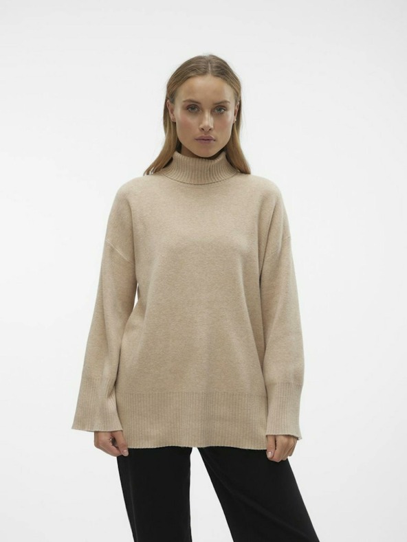 Vero Moda Goldneedle Turtleneck Bej