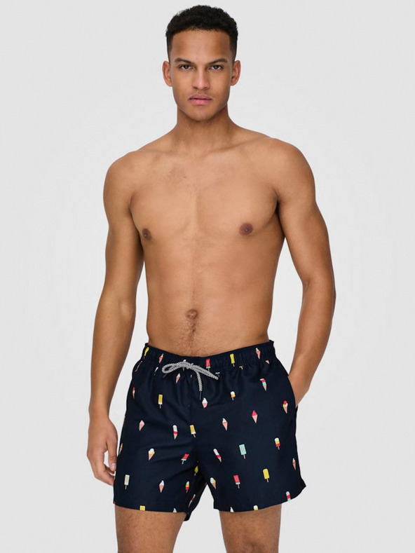 ONLY & SONS Ted Costum de baie Albastru
