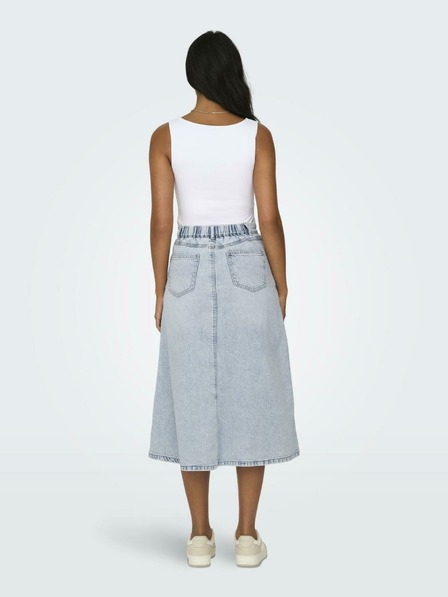 ONLY Fustă midi din denim albastru deschis pentru femei ONLY Mindy