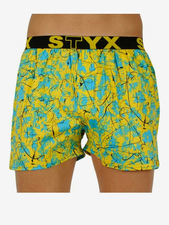Styx Șort bărbătesc Galben