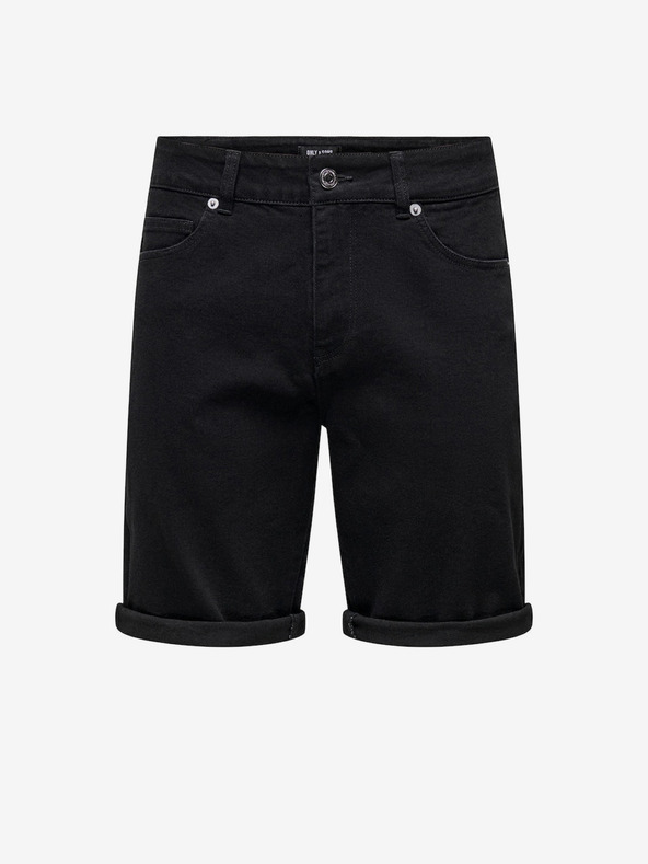 ONLY & SONS Ply Pantaloni scurți Negru