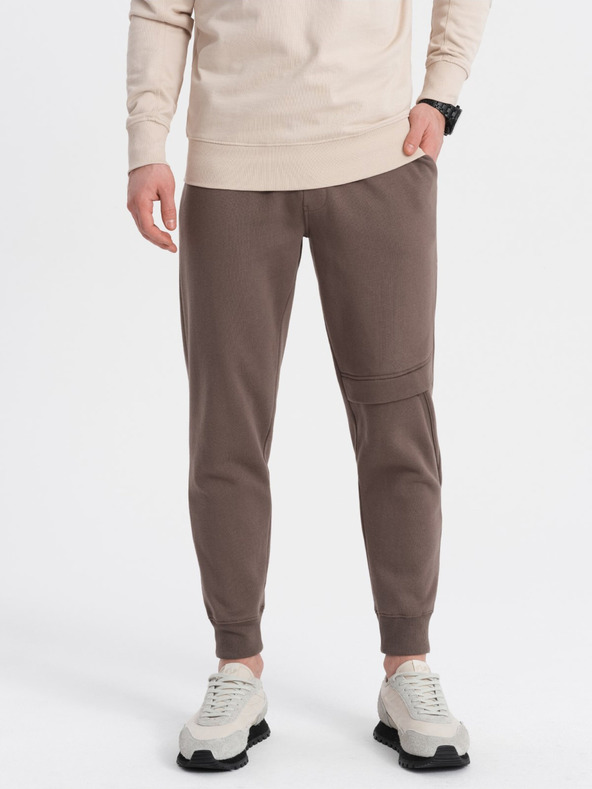 Ombre Clothing Pantaloni de trening Maro