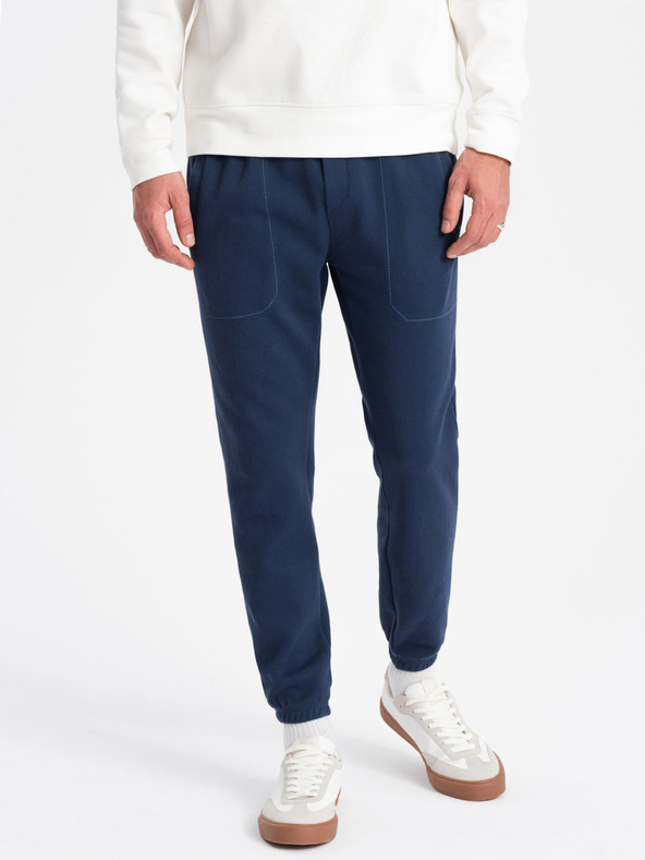 Ombre Clothing Carrot Pantaloni de trening Albastru