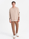 Ombre Clothing Pantaloni cargo bărbați maro Ombre Clothing