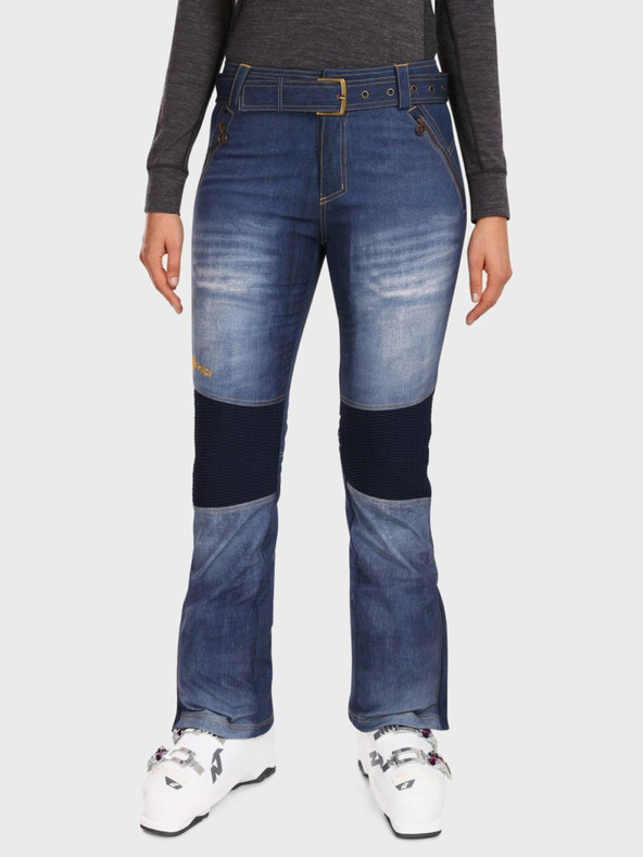 Kilpi Pantaloni de schi softshell albastru închis pentru femei Kilpi JEANSO