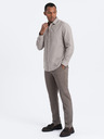 Ombre Clothing Cămașă gri pentru bărbați Ombre Clothing