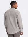 Ombre Clothing Cămașă gri pentru bărbați Ombre Clothing