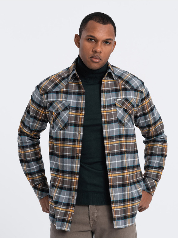 Ombre Clothing Cămașă Gri