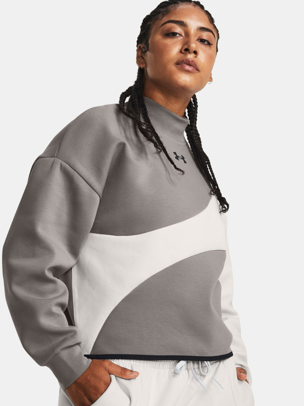 Under Armour Unstoppable Flc Crop Crew Hanorac Gri