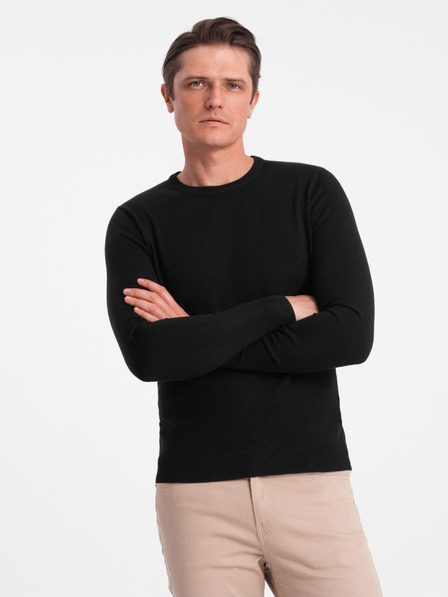 Ombre Clothing Pulover negru Ombre Clothing pentru bărbați