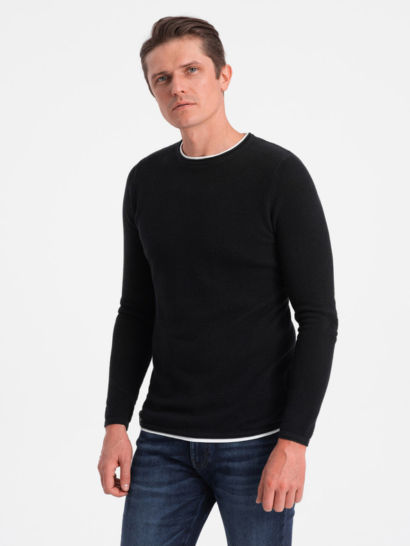 Ombre Clothing Pulover Negru