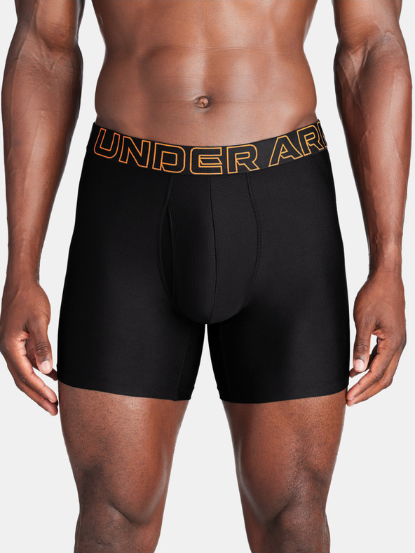 Under Armour M UA Perf Tech 6in Boxeri, 3 bucăți Negru