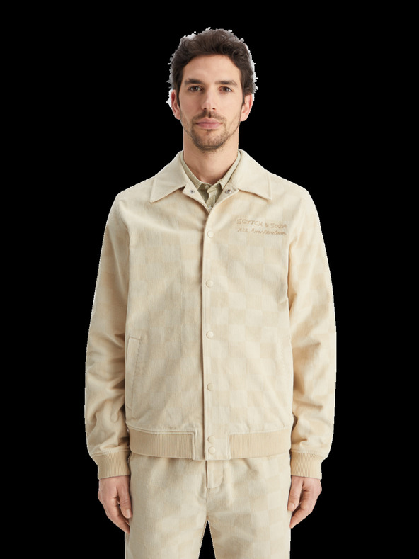 Scotch & Soda College Jachetă Alb