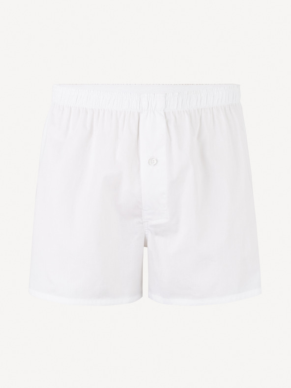 Celio Jiwosolid Șort bărbătesc Alb