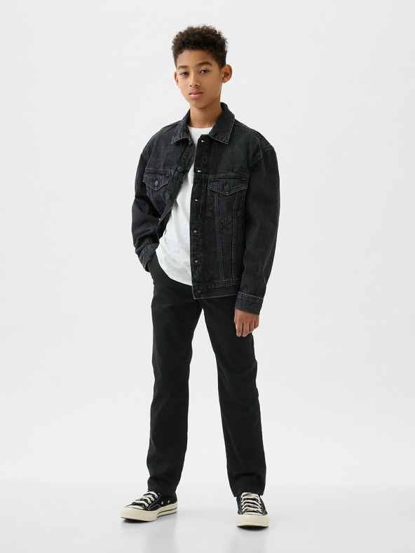 GAP Uniform Lived-In Khakis Pantaloni pentru copii Negru