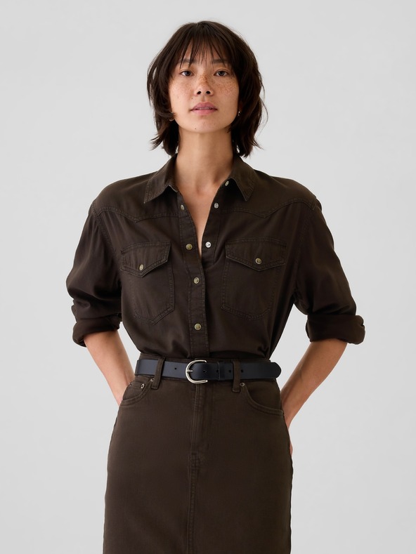 GAP Cămașă scurtată din denim Western GAP
