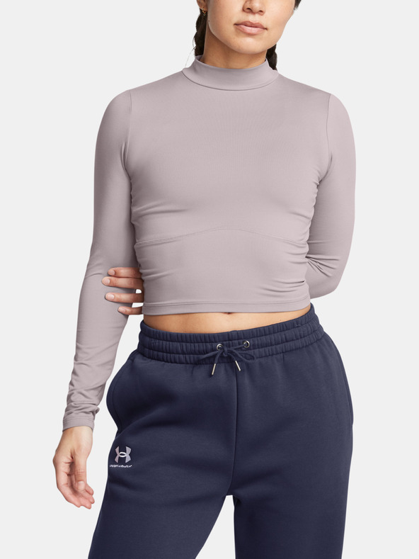 Under Armour UA Meridian LS Mock Tricou Gri