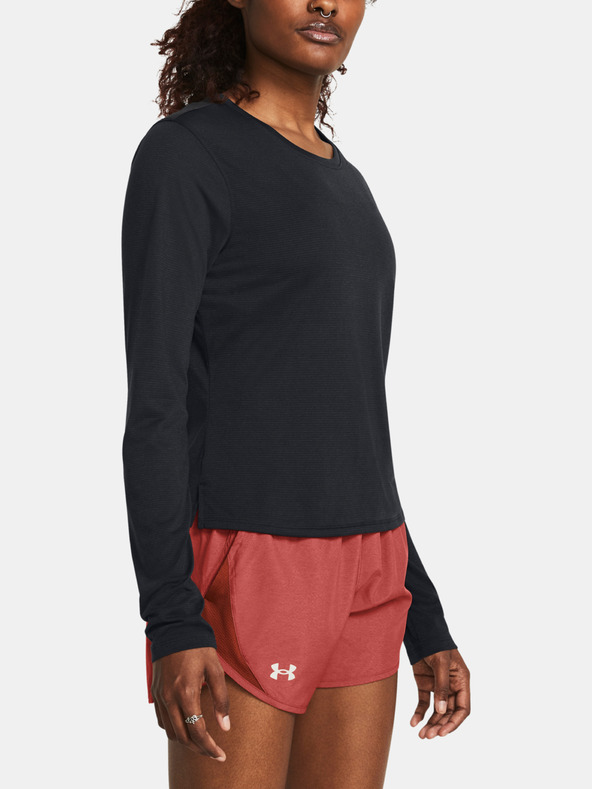 Under Armour UA Launch Longsleeve Tricou Negru