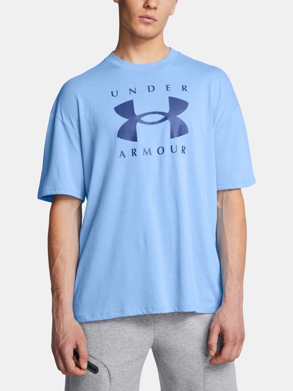 Under Armour UA M HW OS Branded SS Tricou Albastru